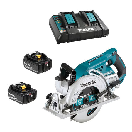 MAKITA DRS780PT2X - 18V x2 LXT Brushless Cordless 7-1/4" Rear Handle Circular Saw Kit
