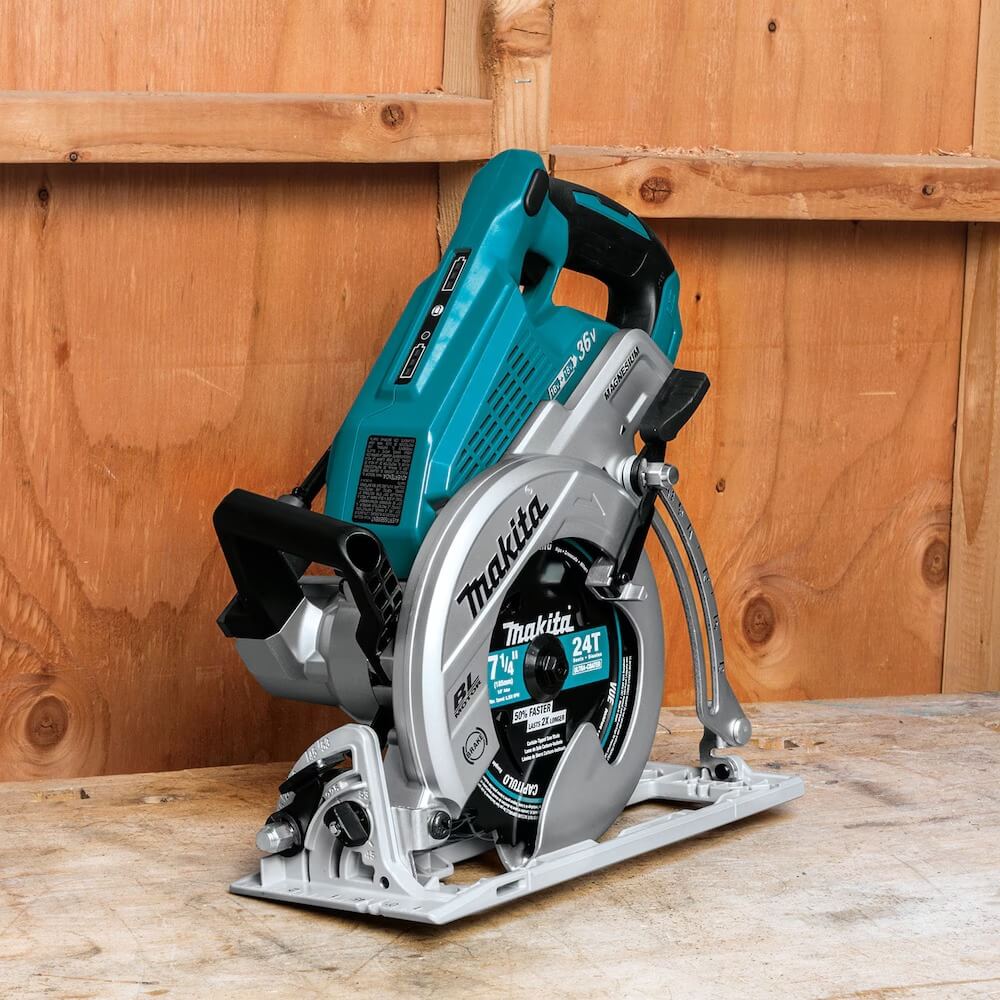 MAKITA DRS780PT2X - 18V x2 LXT Brushless Cordless 7-1/4" Rear Handle Circular Saw Kit
