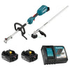 MAKITA DUX18RMEX2 - 18V LXT Brushless Split Shaft Power Unit with EM409MP 13in Line Trimmer Attachment