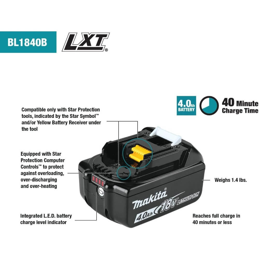 MAKITA DUX18RMEX2 - 18V LXT Brushless Split Shaft Power Unit with EM409MP 13in Line Trimmer Attachment