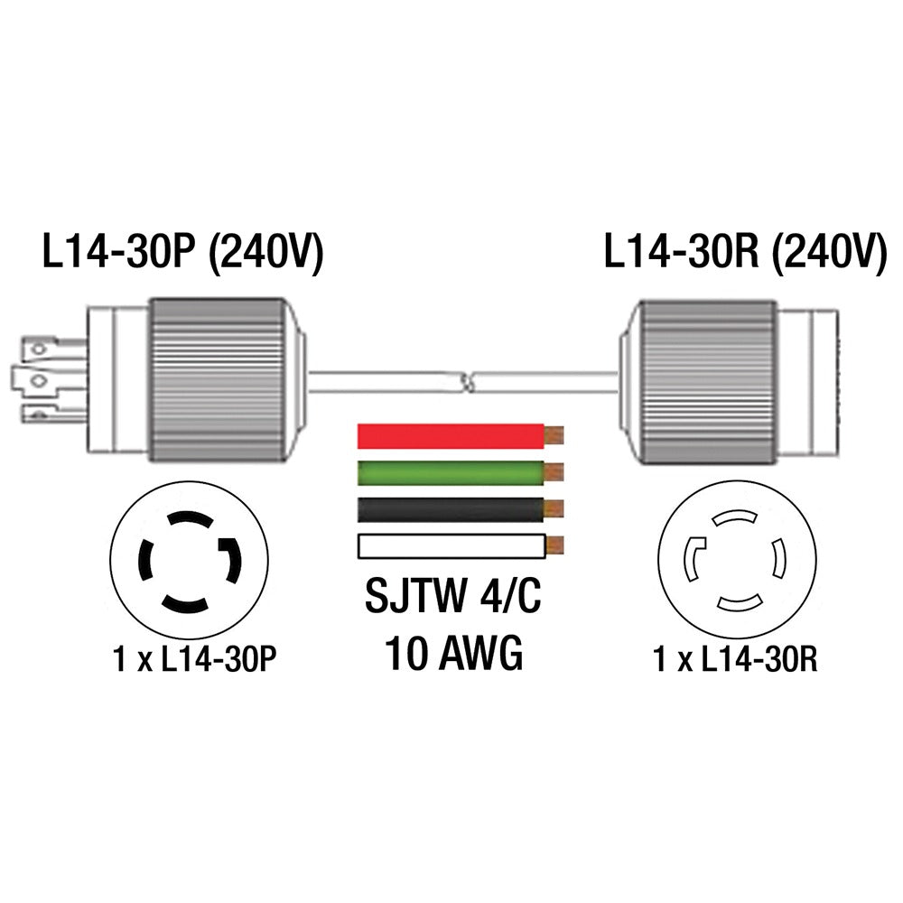 KING CANADA K-L1430-25EXT - 14/3 SJTW Heavy Duty Extension Cord - 25 ft.