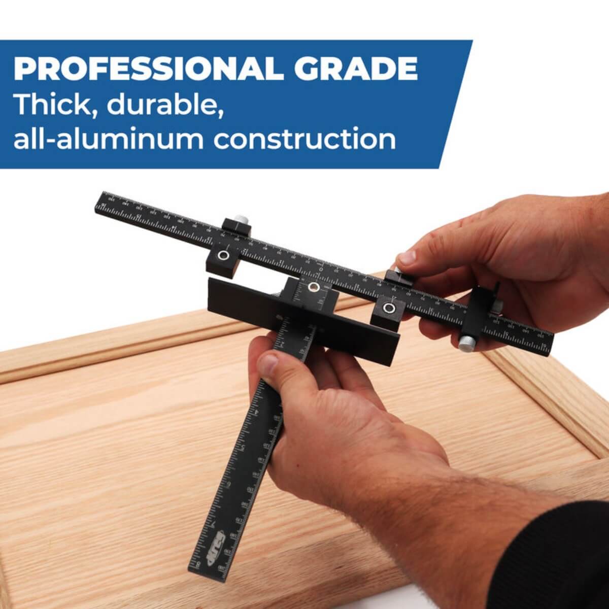 KREG KHI-XLPULL - Cabinet Hardware Jig Pro - Aluminum - 1-3/4 in. to 12 in. Capacity
