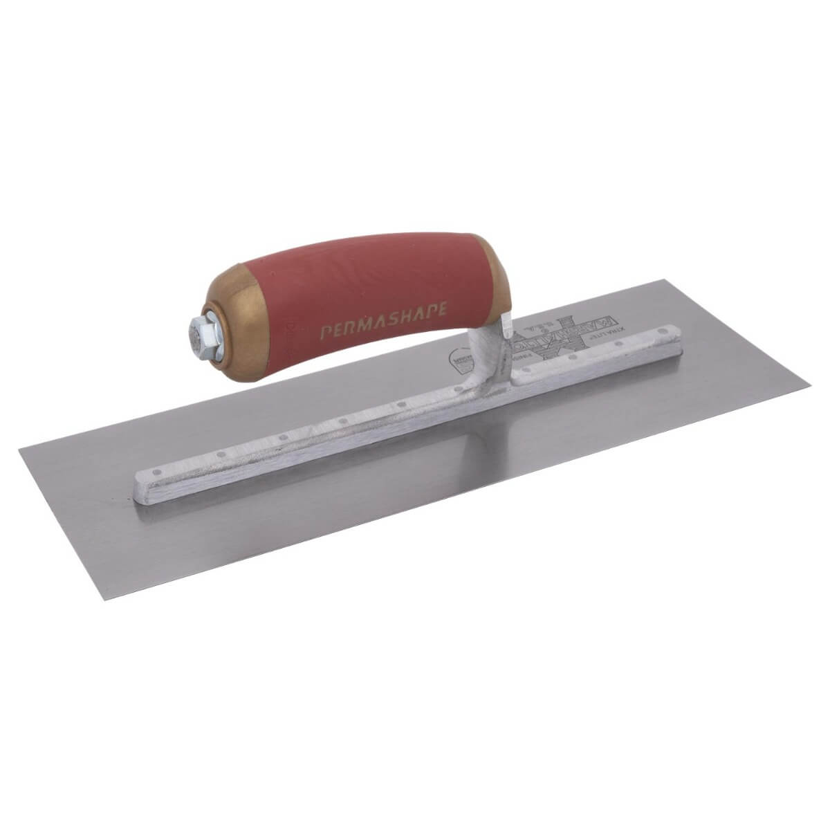 MARSHALLTOWN PB62D - 12 in. x 4 in. Carbon Steel PermaShape Finishing Trowel