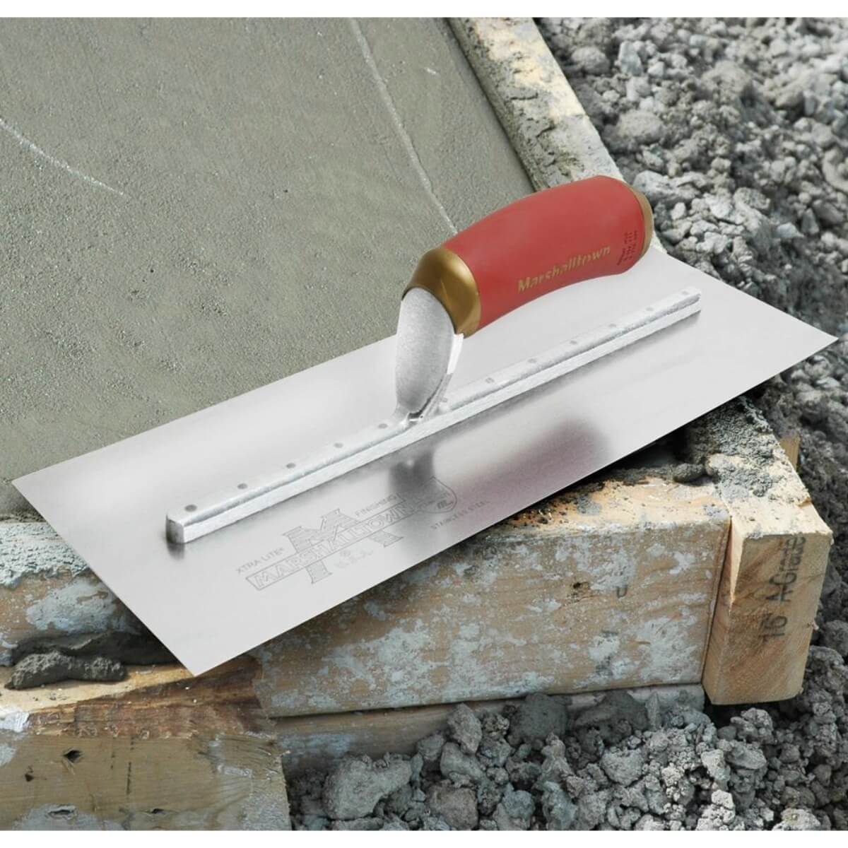MARSHALLTOWN PB62D - 12 in. x 4 in. Carbon Steel PermaShape Finishing Trowel