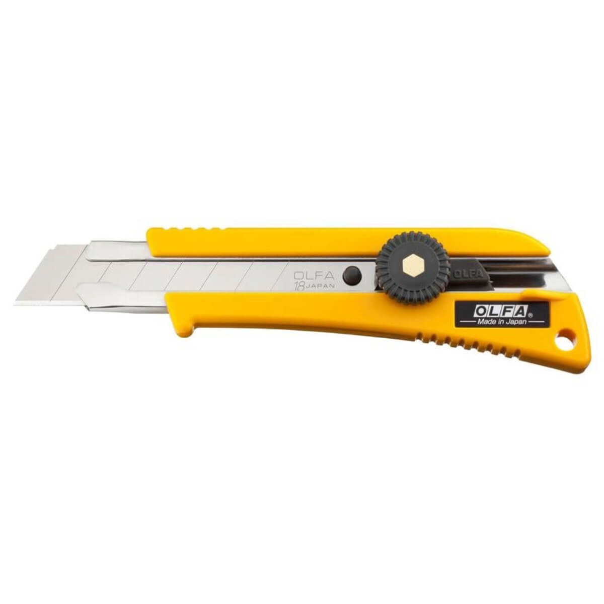 Olfa L-2/BB 18mm Classic Heavy-Duty Utility Knife with Rubber Inset
