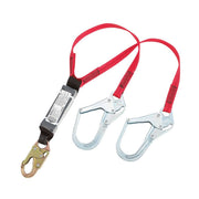 Dynamic Safety FP7361444 4' Double Leg Y-Lanyard with Large Hook