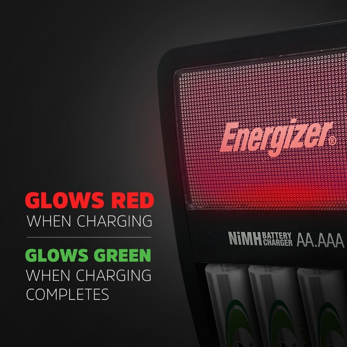 Energizer CHVCMWB Charger with 4 AA Battery Combo - NiMH Battery Charger