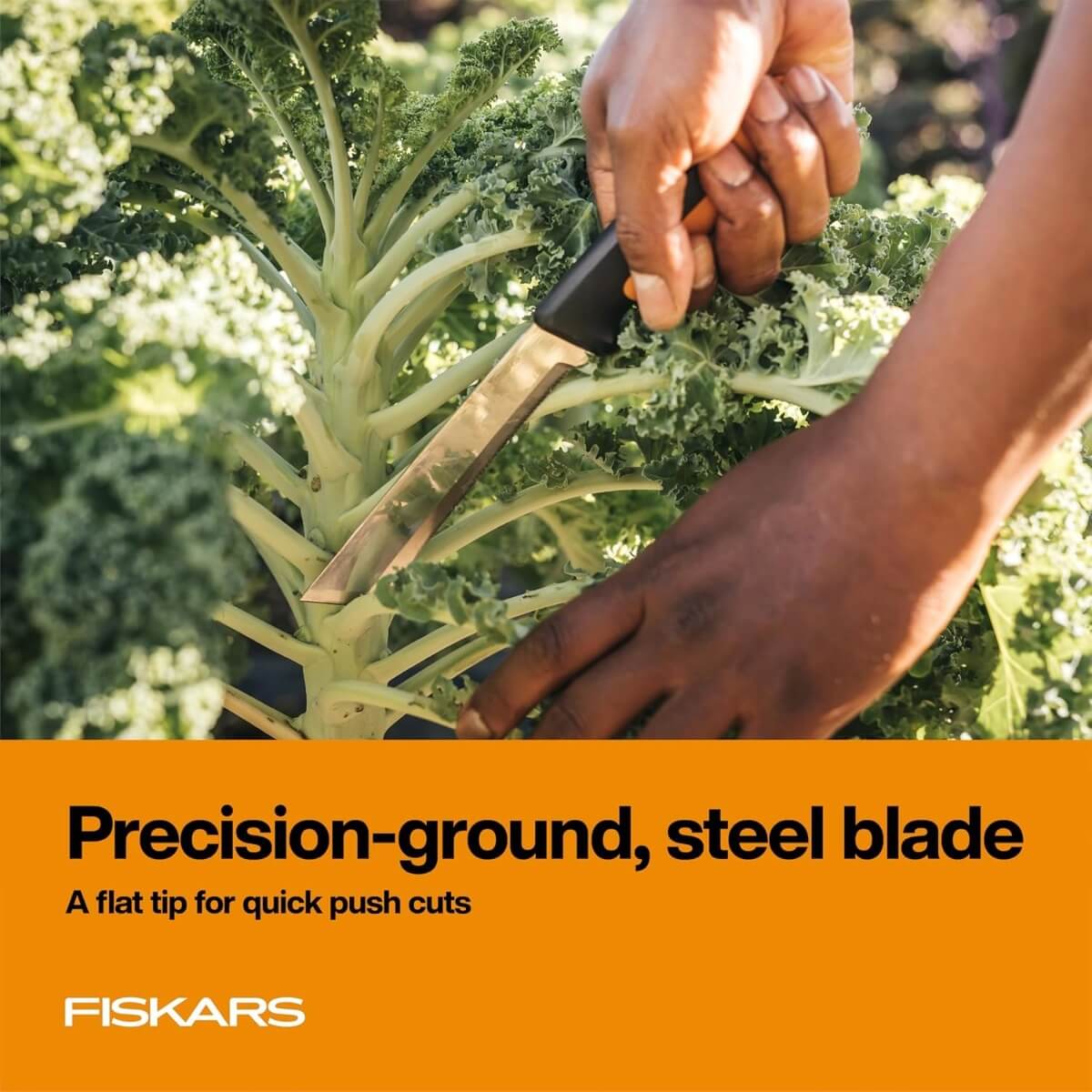 Fiskars FSK-4015 Harvesting Knife - Orange/Black - 3 in. Blade