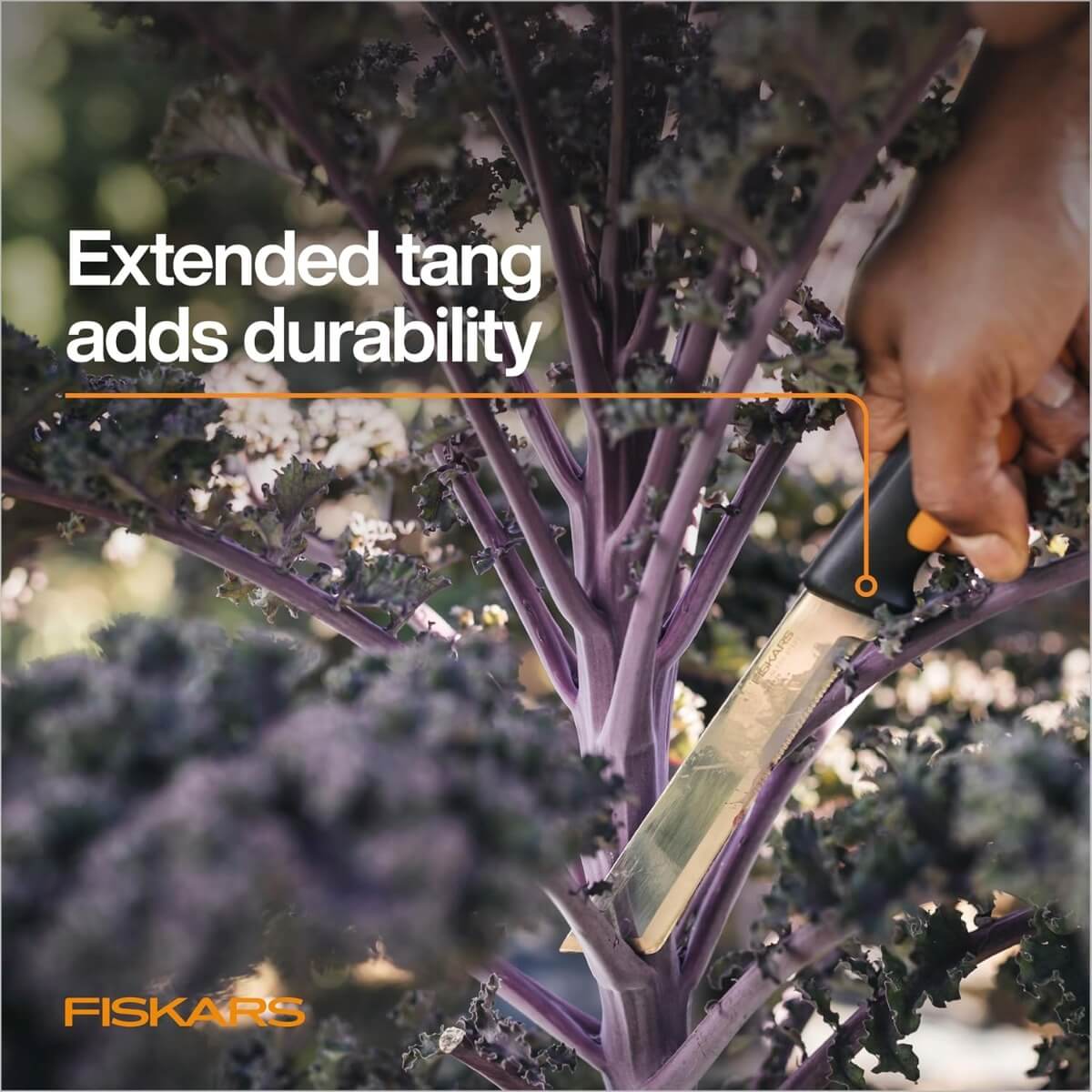 Fiskars FSK-4015 Harvesting Knife - Orange/Black - 3 in. Blade