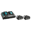 Makita Y-00315 18V LXT 2 x 4.0Ah Li-Ion Battery & Dual-Port Rapid Charger Kit