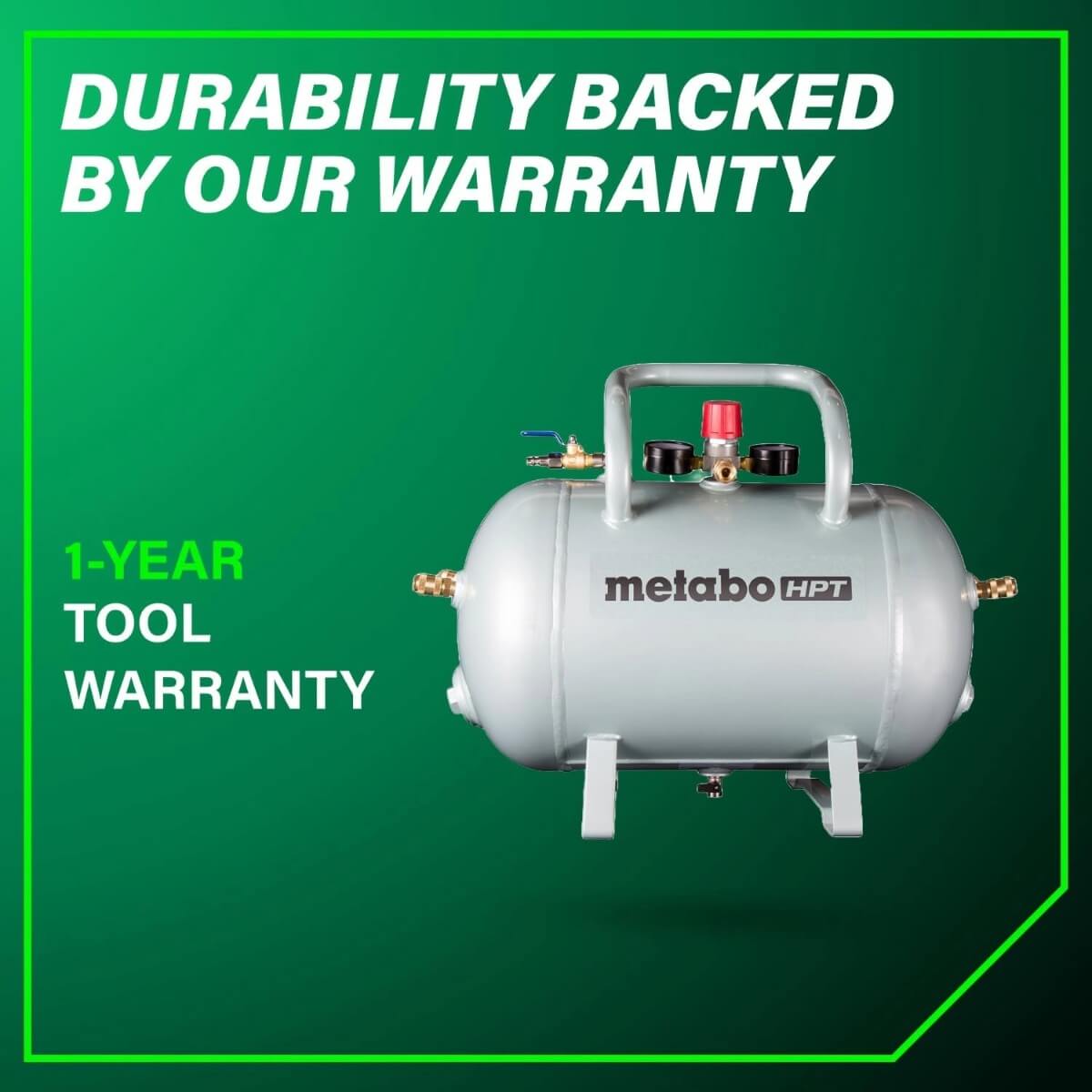 Metabo HPT UA3810ABCM 10 Gallon ASME Certified Reserve Air Tank