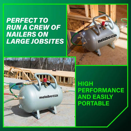 Metabo HPT UA3810ABCM 10 Gallon ASME Certified Reserve Air Tank