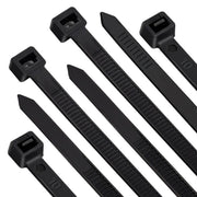 Merithian OC-17014 14 in. Black 50lb Cable Ties - 100pk
