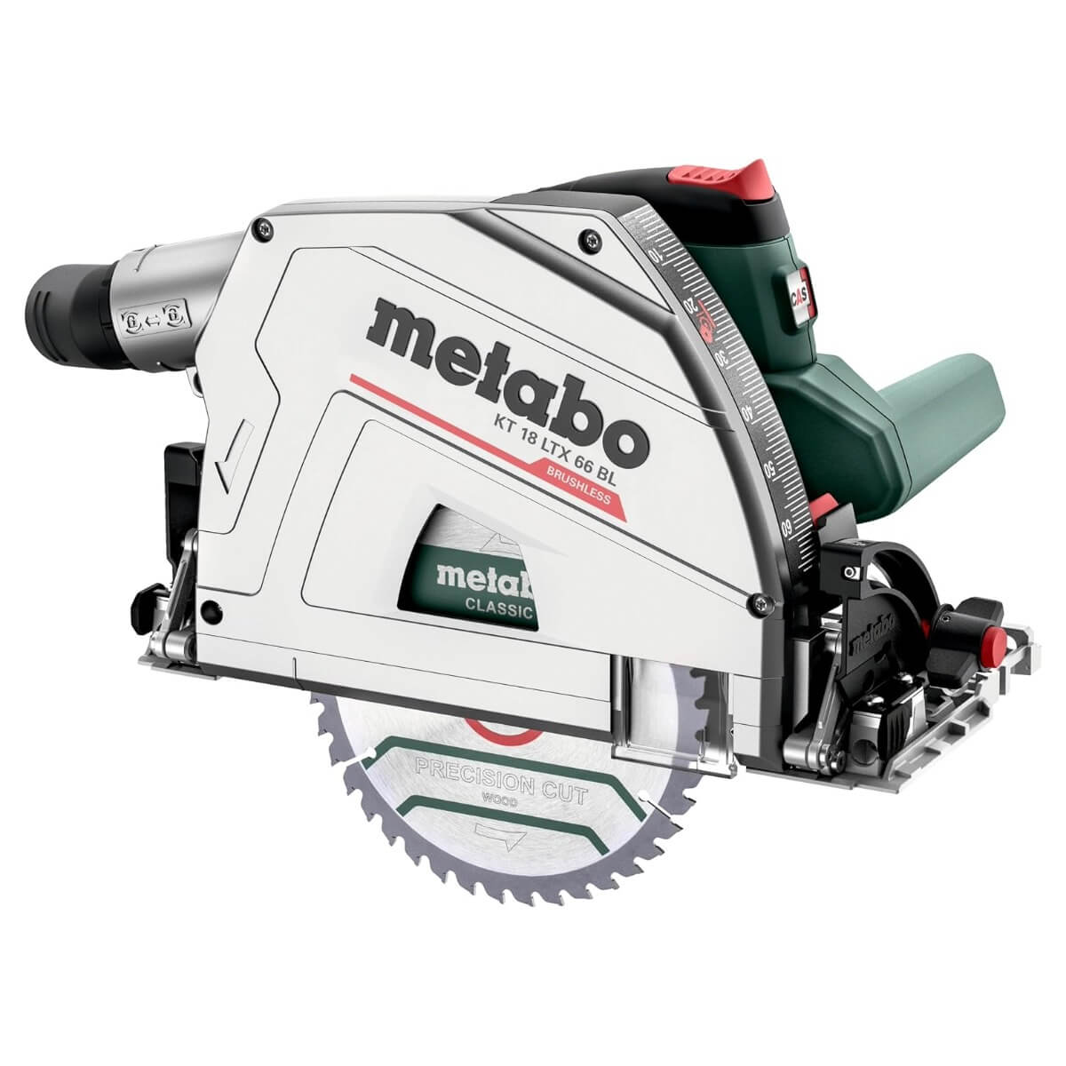 Metabo 601866840 KT 18 LTX 66 BL - 18V Cordless Plunge Cut Circular Saw - Tool Only
