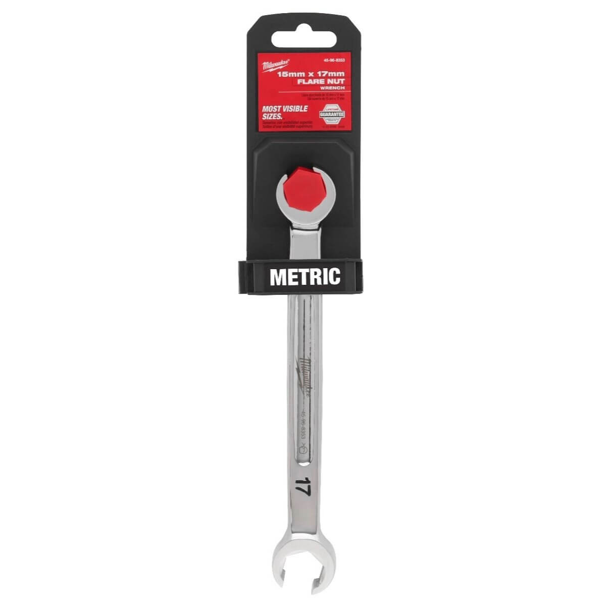Milwaukee 45-96-8353 15mm X 17mm Double End Flare Nut Wrench
