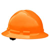 RADIANS QHR4-ORANGE - Quartz Full Brim Hard Hat - 4-Point Ratchet Suspension - Orange