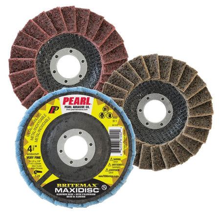 PEARL MXB05VF - Maxidisc™ BriteMax™ 5" x 7/8" Non-Woven Flap Disc - Very Fine