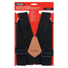 TASK T77504 - 2-Inch Heavy-Duty Fully Elastic Work Suspenders - Black
