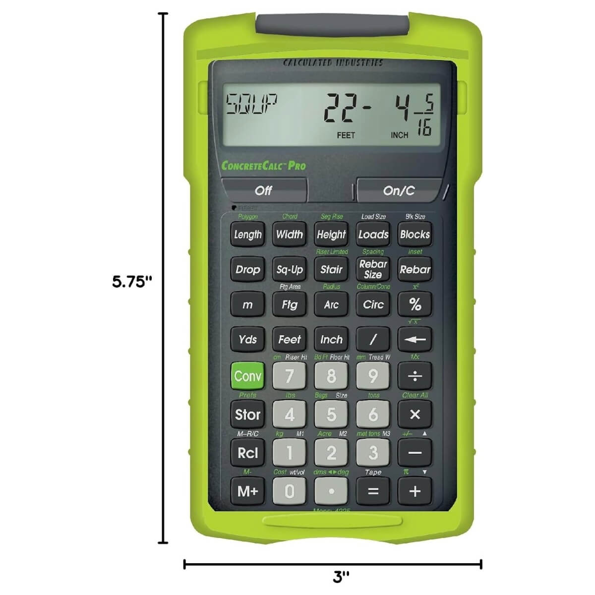 Calculated Industries 4225 - ConcreteCalc Pro Concrete Estimating Calculator
