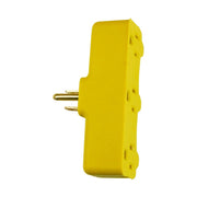 PRIME PBAD0100 - 3-Outlet Grounded Heavy-Duty Triple-Tap Power Adapter - Yellow