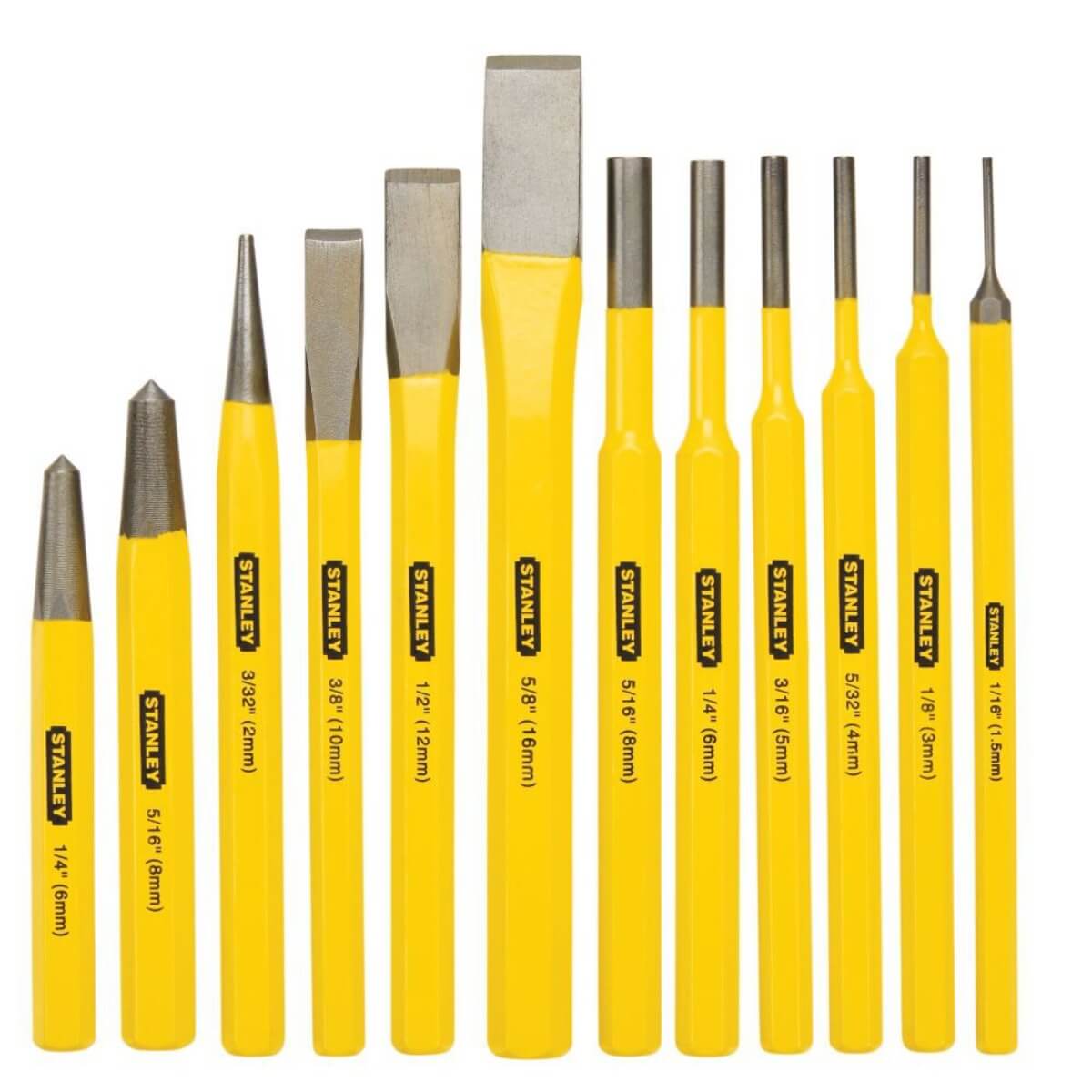 STANLEY 16-299 - 12-Piece Punch and Chisel Set