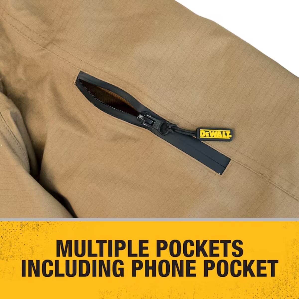 DEWALT DCHJ091D1 Men's Heavy Duty Ripstop Heated Jacket Kit