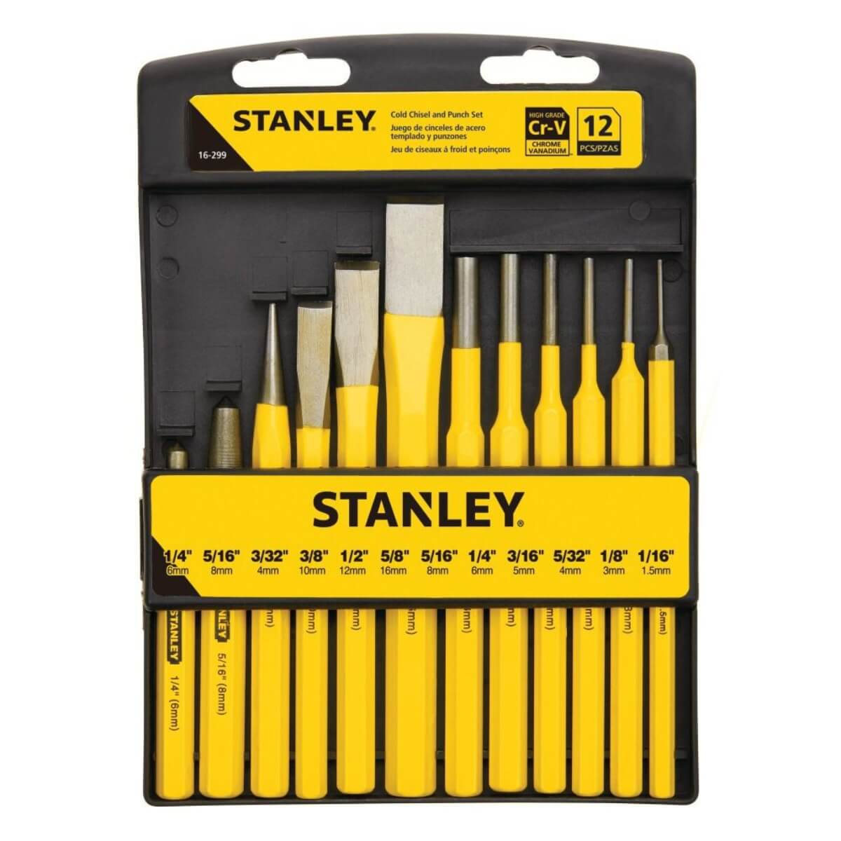 STANLEY 16-299 - 12-Piece Punch and Chisel Set