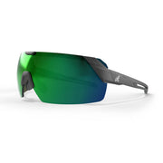 EDGE MK117MPAP - Makalu Matte Black Safety Glasses - Polarized Aqua Precision Green Mirror