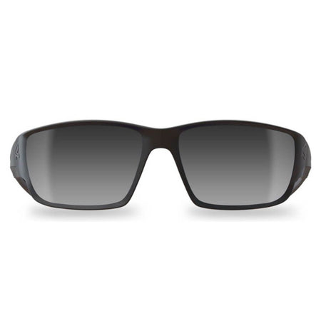 EDGE SK117 - Kazbek Safety Glasses with Silver Mirror Lens and Black Frame