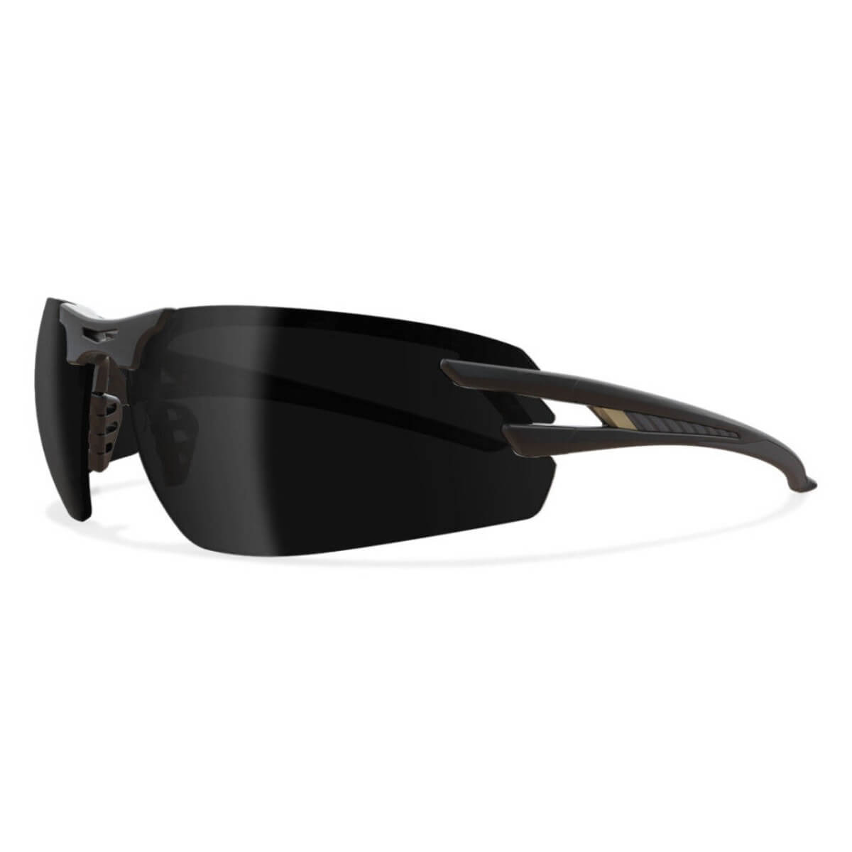 EDGE SL116VS - Salita Safety Glasses - Black Frame with Smoke Vapor Shield Lenses