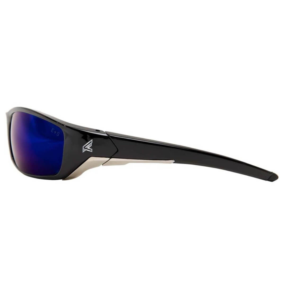 EDGE SR118 - Reclus Safety Glasses - Black Frame / Blue Mirror Lens
