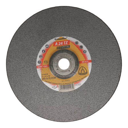 Klingspor 163501 A 24 N Supra Depressed Center Grinding Disc - 9 in. x 1/4 in. x 7/8 in.