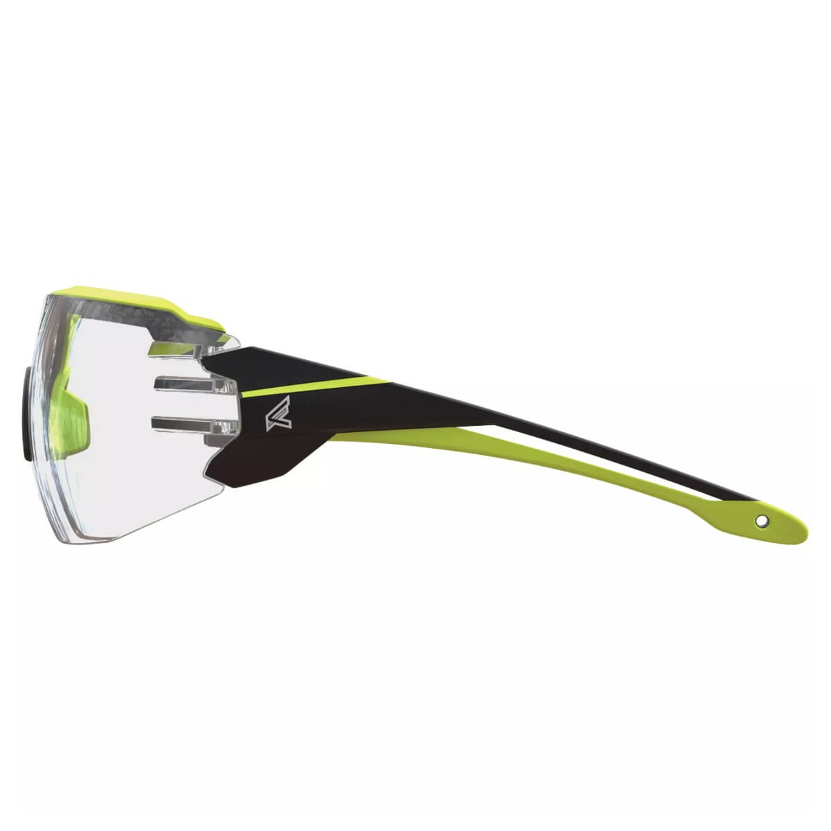EDGE TV161VS - Taven Clear Vapor Shield Safety Glasses - Black/Hi-Vis Yellow