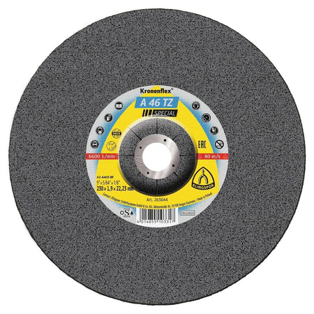 Klingspor 265044 A 24 Extra Depressed Center Cutting Wheel - 9" x 5/64" x 7/8"
