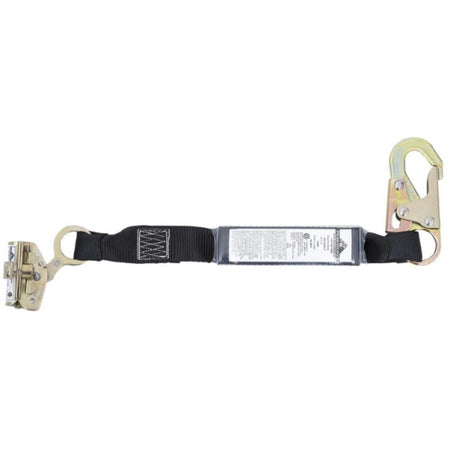 PEAKWORKS V8103162 - Shock Absorbing Lanyard - Snap & ADP Rope Grab - 2' (0.6 m)