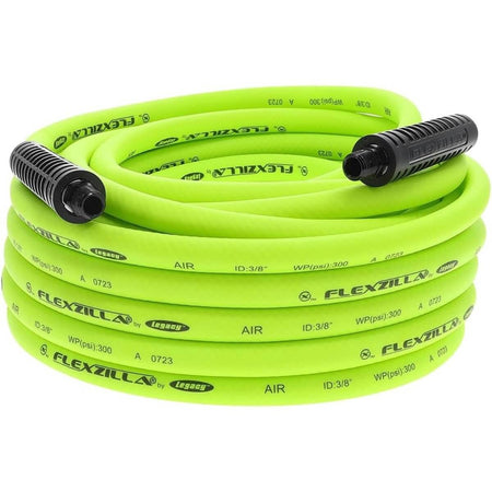 FLEXZILLA HFZ3850YW2 - Premium Hybrid Polymer Air Hose, 3/8 in. x 50 ft.