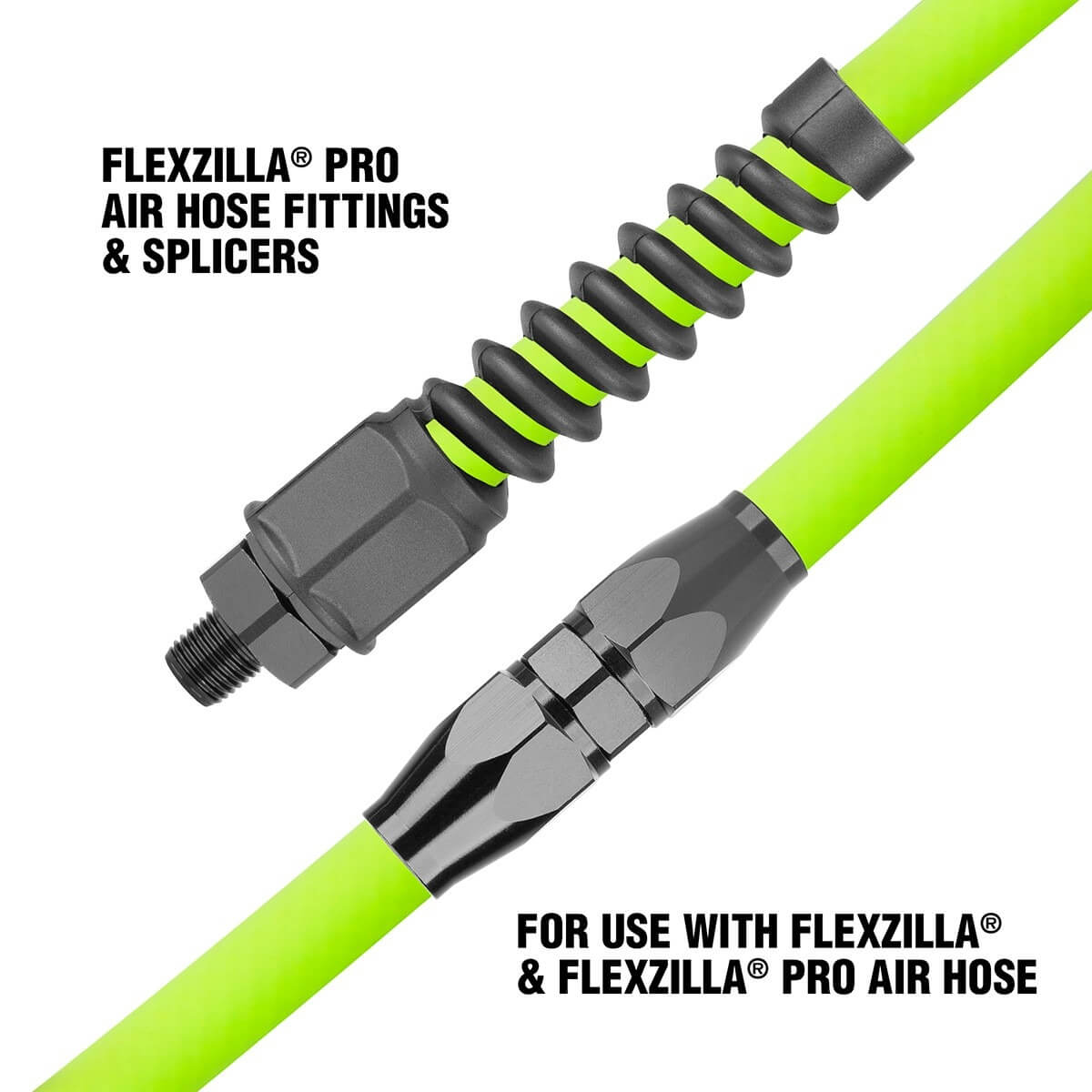FLEXZILLA RP900250 - Pro Air Hose Reusable Fitting, 1/4 in. MNPT x 1/4 in. Barb