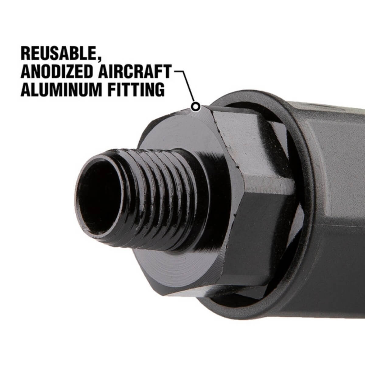 FLEXZILLA RP900500 - Pro Reusable Air Hose Fitting, 1/2 in. Barb x 3/8 in. MNPT