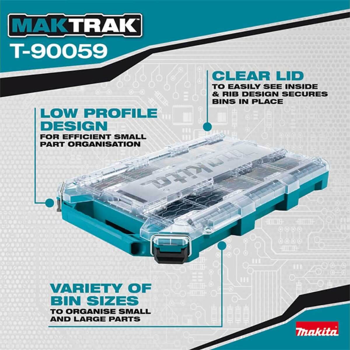 MAKITA T-90059 - MAKTRAK™ Low-Profile Medium Organizer
