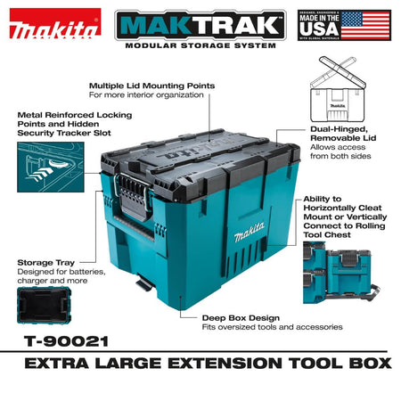 MAKITA T-90021 - MAKTRAK™ Extra Large Extension Tool Box
