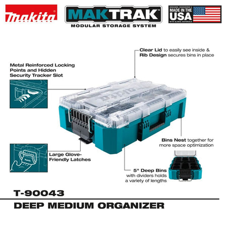 MAKITA T-90043 - MAKTRAK™ Deep Medium Organizer