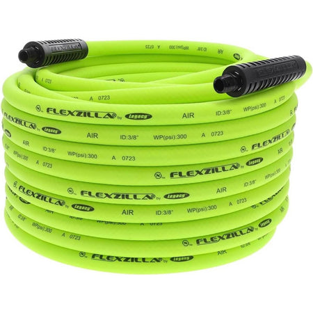FLEXZILLA HFZ38100YW2 - Pro Air Hose, 3/8 in. x 100 ft., 1/4 in. MNPT Fittings
