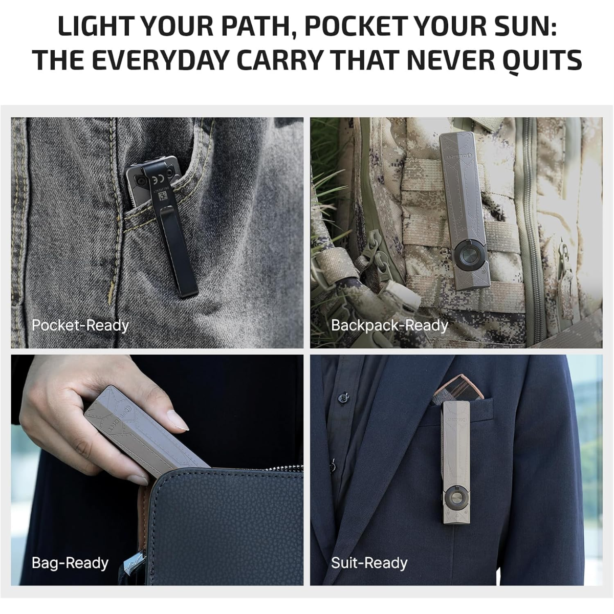 OLIGHT ARKPRO - ArkPro Flat EDC Light - Matte Black