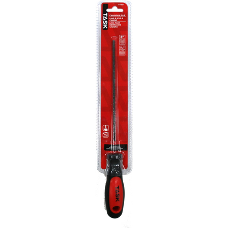 Tâche T17931 - Lime pour tronçonneuse 8" x 5/32" avec poignée en caoutchouc souple - 1/paquet