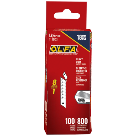 OLFA LB/CP100 - 100pk 18mm Snap-Off Blade