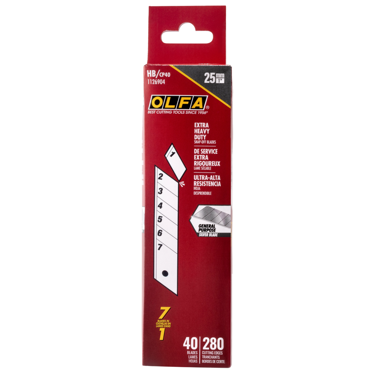 OLFA HB/CP40 - 40pk 25mm Snap-Off Blades