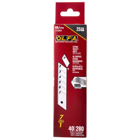OLFA HB/CP40 - 40pk 25mm Snap-Off Blades