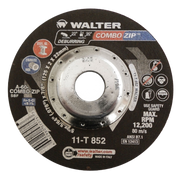 WALTER WAL-11T852V - Depressed Center Cut-Off Wheel, Type 27, 0.0781 in Thick, Aluminum Oxide - 5pk