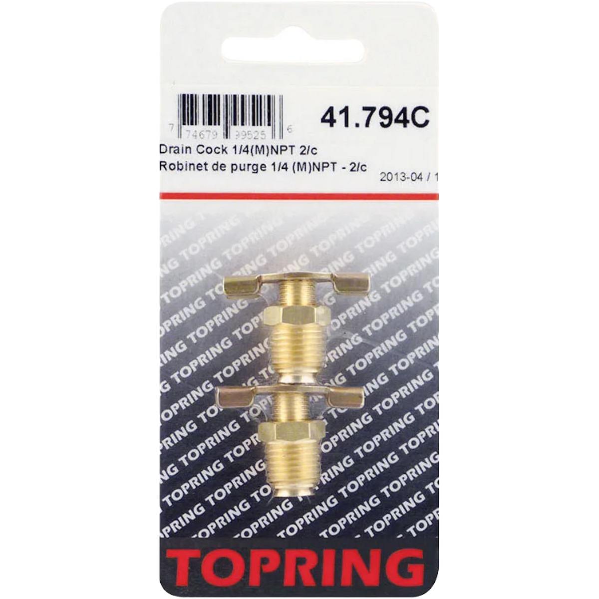 TOPRING 41.794C - 1/4" Drain Cock