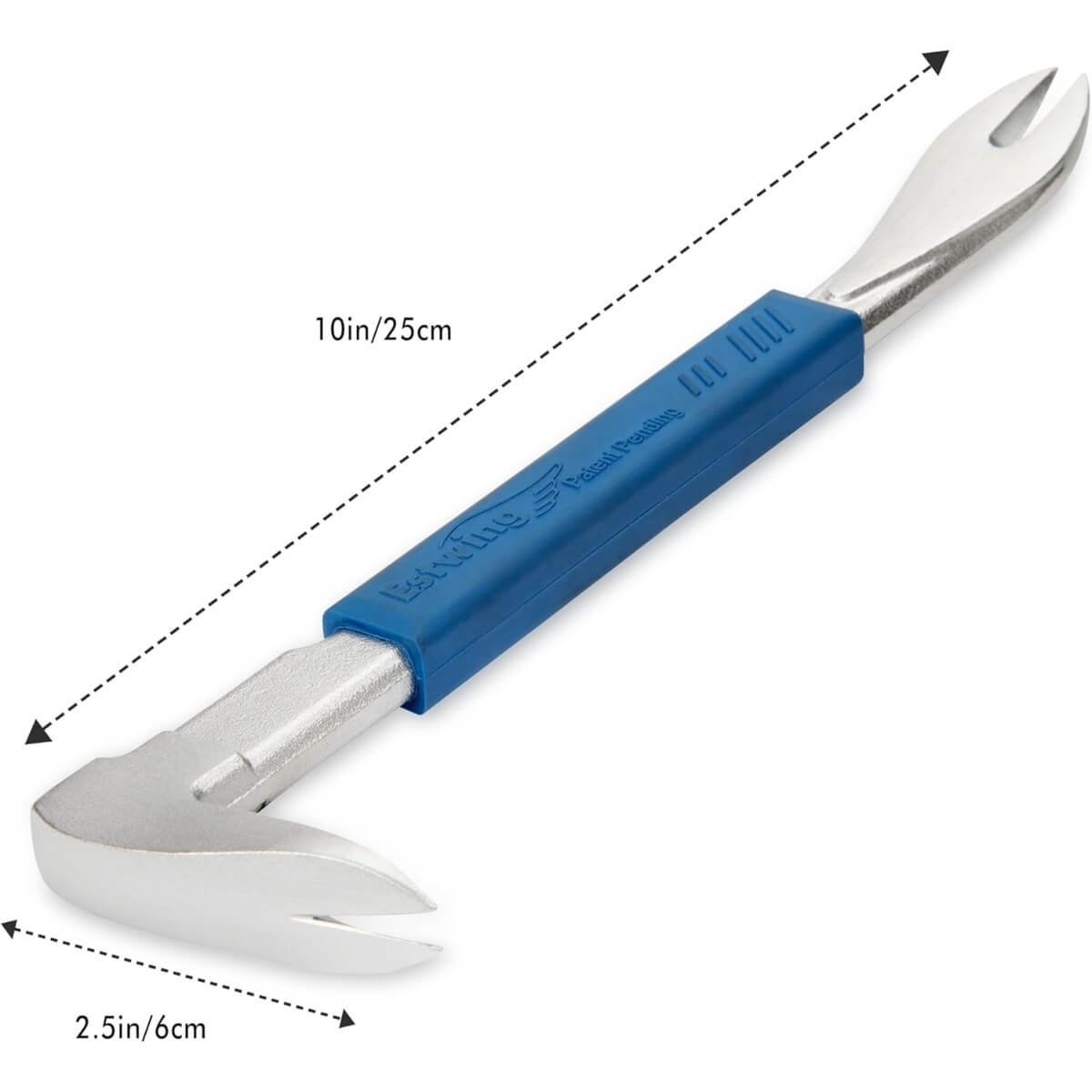 ESTWING PC250G - 10" Pro-Claw Nail Puller with Blue Cushion Grip